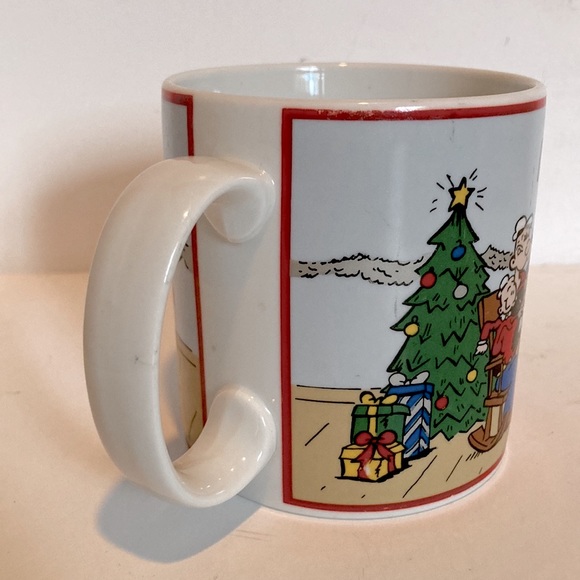 Popeye Vintage 1991 Happy Holidays Presents Mug Cartoon Classic Mug 12 oz - Picture 7 of 10